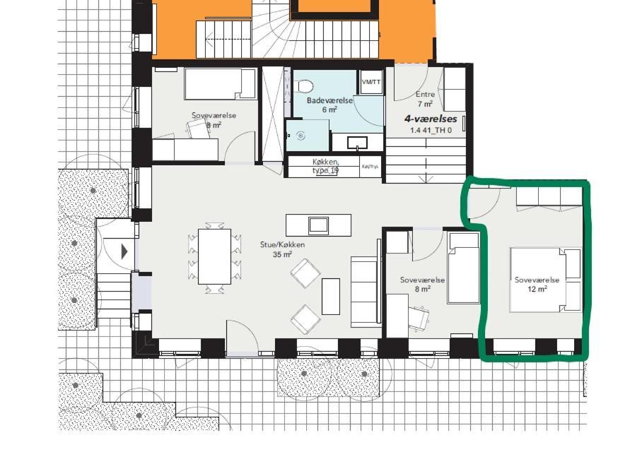 Big Room In Shared Apartment With King Size Bed Copenhagen Exterior photo